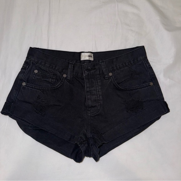 Amuse Society Pants - Amuse Society Black Jean Shorts